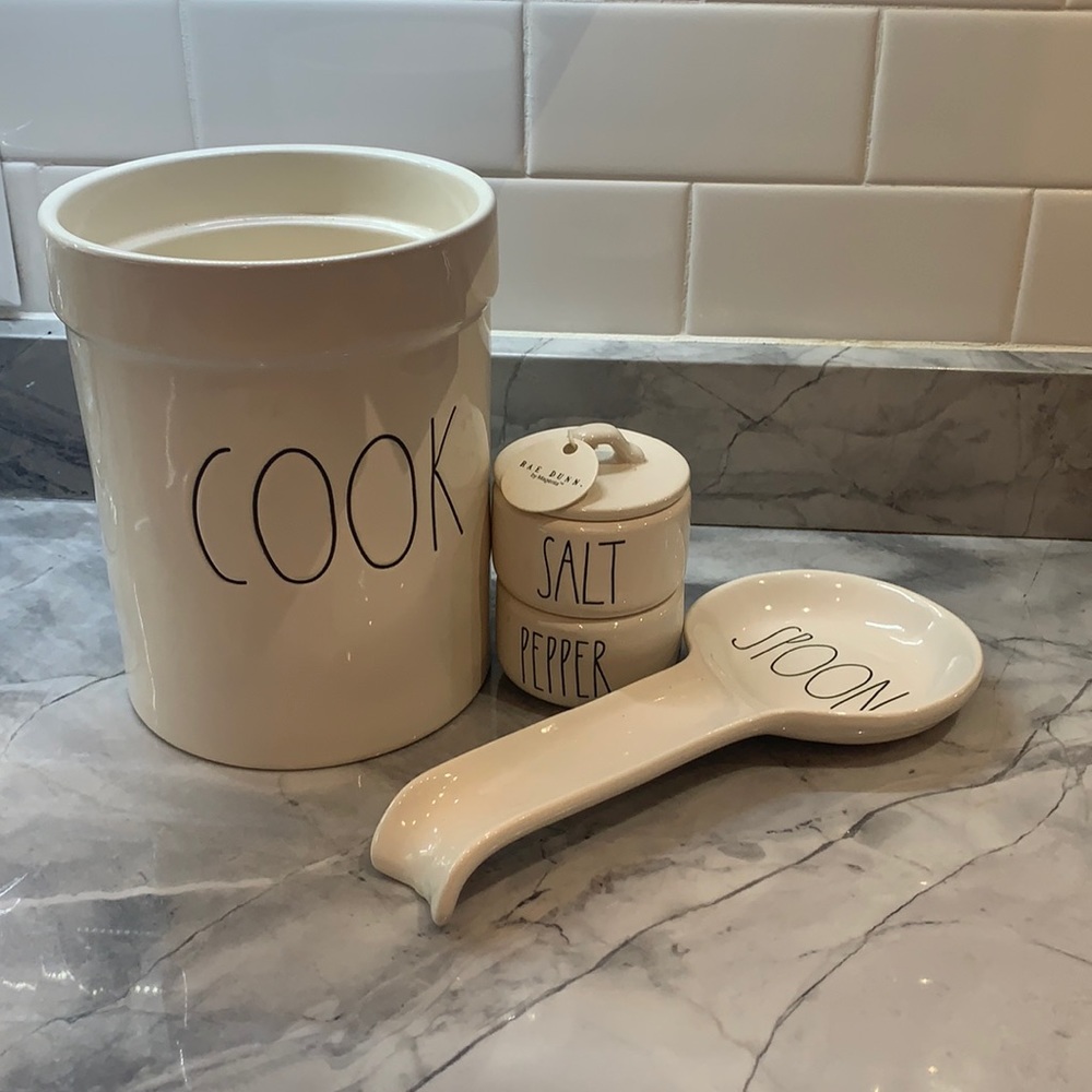 Rae Dunn kitchen counter set